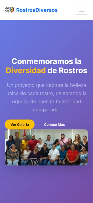 Captura real móvil de Rostros Diversos