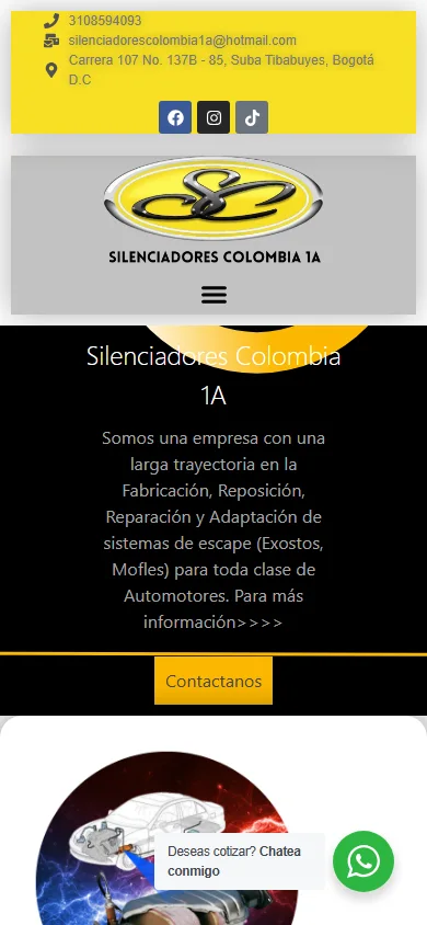 Captura real móvil de Silenciadores Colombia 1A
